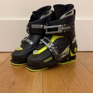 Kids Ski Boots - Black and Yellow